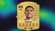 Hakimi is among the fastest right-backs in the game (Image via EA Sports)